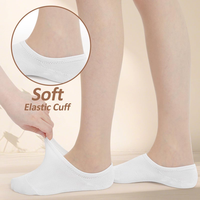Ordenado Women's 6 Pairs Casual Thin No Show Socks Non Slip Flat Boat Line Multicolor - Image 5